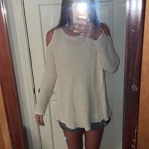 Free People Cream Sweater